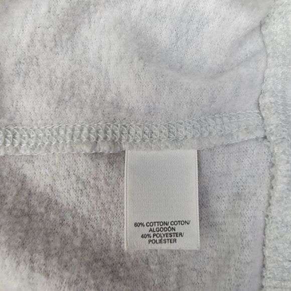 Victoria's Secret Gray Hooded Sweatshirt Metallic Graphic & Angel Wings Medium - Picture 8 of 9